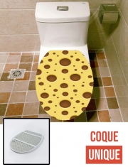 Housse de toilette - Décoration abattant wc Fromage Gruyère