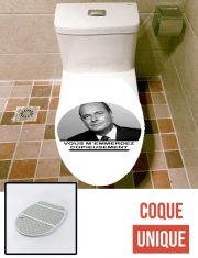 Housse de toilette - Décoration abattant wc Chirac Vous memmerdez copieusement