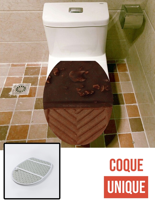 Housse de toilette - Décoration abattant wc Chocolate Ice