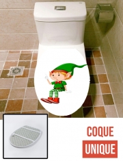 Housse de toilette - Décoration abattant wc Christmas Elfe