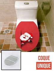 Housse de toilette - Décoration abattant wc Christmas Santa Claus