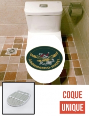 Housse de toilette - Décoration abattant wc Commando Hubert