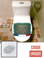 Housse de toilette - Décoration abattant wc Commando Marine