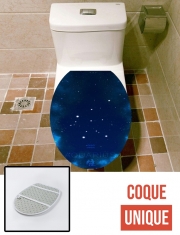 Housse de toilette - Décoration abattant wc Constellations of the Zodiac: Aquarius