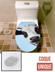 Housse de toilette - Décoration abattant wc Vache Art Drôle