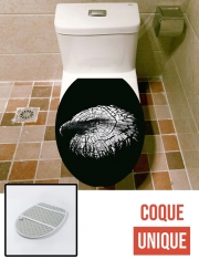 Housse de toilette - Décoration abattant wc cracked Bald eagle 