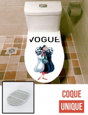 Housse de toilette - Décoration abattant wc Cruella Dalmatien