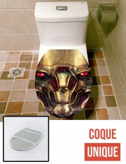 Housse de toilette - Décoration abattant wc Cyborg head