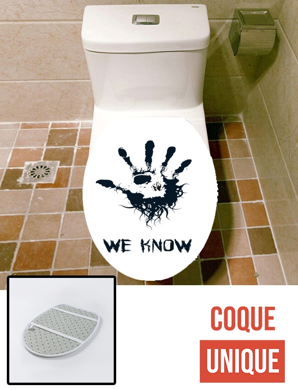 Housse de toilette - Décoration abattant wc Dark Brotherhood we know symbol