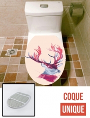 Housse de toilette - Décoration abattant wc Deer paint