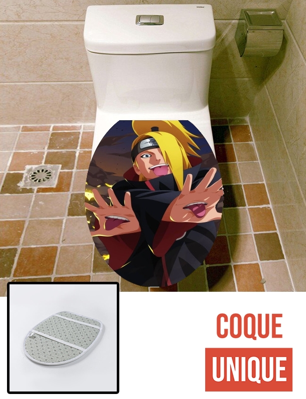 Housse de toilette - Décoration abattant wc Deidara Art Angry