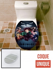 Housse de toilette - Décoration abattant wc Demon Slayer