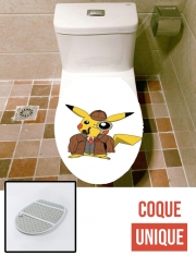 Housse de toilette - Décoration abattant wc Detective Pikachu x Sherlock