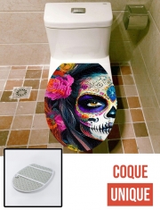 Housse de toilette - Décoration abattant wc Dia De Los Muertos V5