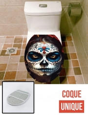 Housse de toilette - Décoration abattant wc Dia De Los Muertos V6
