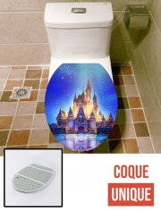 Housse de toilette - Décoration abattant wc Disneyland chateau