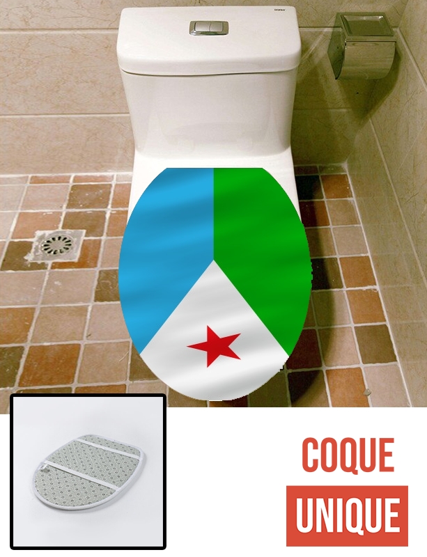 Housse de toilette - Décoration abattant wc Djibouti