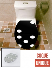 Housse de toilette - Décoration abattant wc Domino