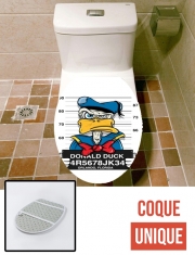 Housse de toilette - Décoration abattant wc Donald Duck Crazy Jail Prison
