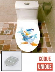 Housse de toilette - Décoration abattant wc Donald Duck Watercolor Art