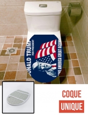 Housse de toilette - Décoration abattant wc Donald Trump Make America Great Again