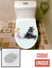 Housse de toilette - Décoration abattant wc Don't be afraid