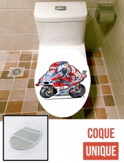 Housse de toilette - Décoration abattant wc dovizioso moto gp
