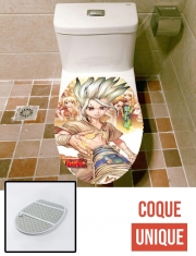 Housse de toilette - Décoration abattant wc Dr Stone