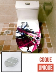 Housse de toilette - Décoration abattant wc Dragon ball whis Watercolor Art