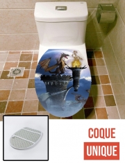 Housse de toilette - Décoration abattant wc Dragon Land 2