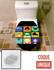 Housse de toilette - Décoration abattant wc Dragon pop