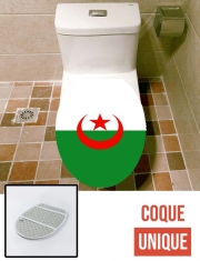 Housse de toilette - Décoration abattant wc Drapeau Algerie