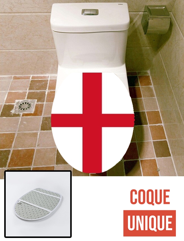 Housse de toilette - Décoration abattant wc Drapeau Angleterre