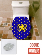 Housse de toilette - Décoration abattant wc Drapeau de la Franche Comté