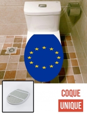 Housse de toilette - Décoration abattant wc Drapeau Europeen