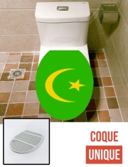 Housse de toilette - Décoration abattant wc Drapeau Mauritanie