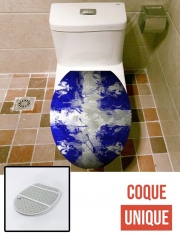Housse de toilette - Décoration abattant wc Drapeau Quebec Peinture