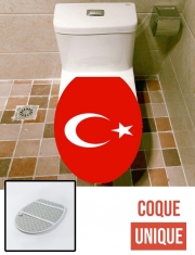 Housse de toilette - Décoration abattant wc Drapeau Turquie