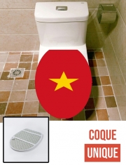 Housse de toilette - Décoration abattant wc Drapeau Vietnam