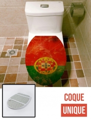 Housse de toilette - Décoration abattant wc Drapeau Vintage Portugal