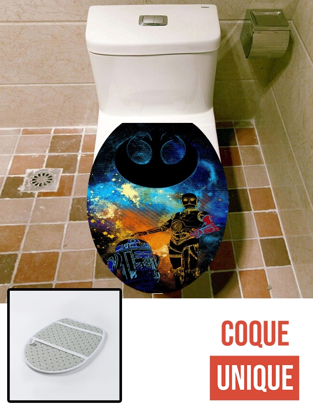 Housse de toilette - Décoration abattant wc Droids Art