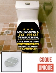 Housse de toilette - Décoration abattant wc Du kannst ja mal versuchen Techniker