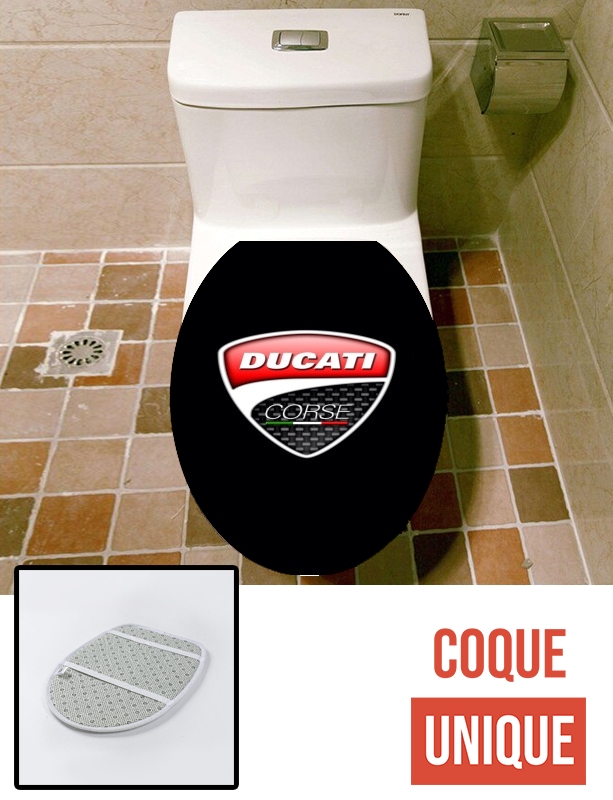 Housse de toilette - Décoration abattant wc Ducati