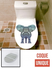 Housse de toilette - Décoration abattant wc Elephant Mint