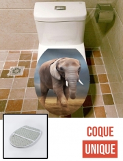 Housse de toilette - Décoration abattant wc Elephant tour