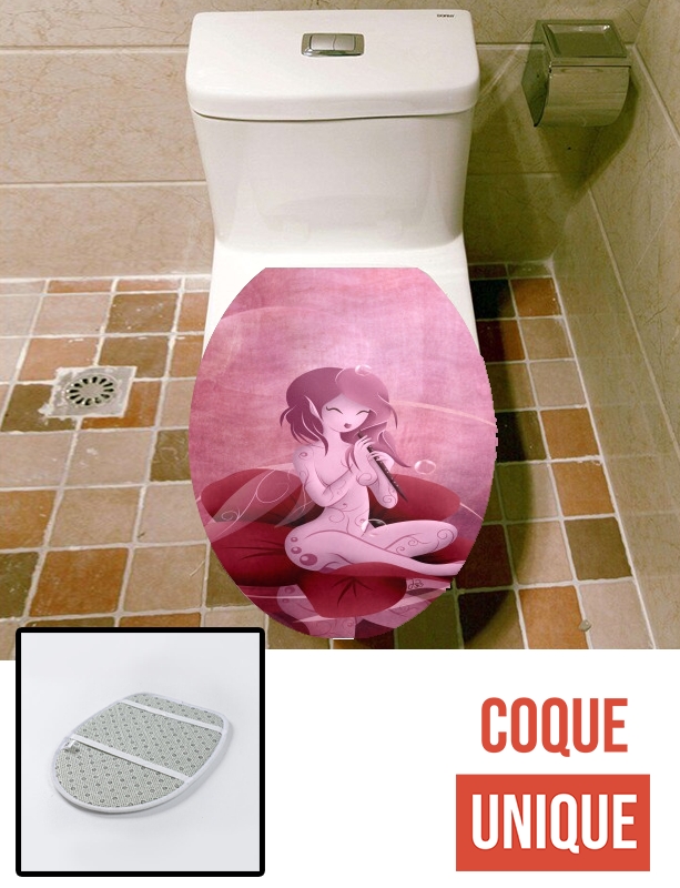 Housse de toilette - Décoration abattant wc Melody Elves
