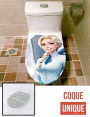 Housse de toilette - Décoration abattant wc Elsa Flight
