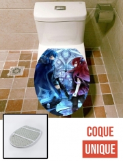 Housse de toilette - Décoration abattant wc Erza x Jellal