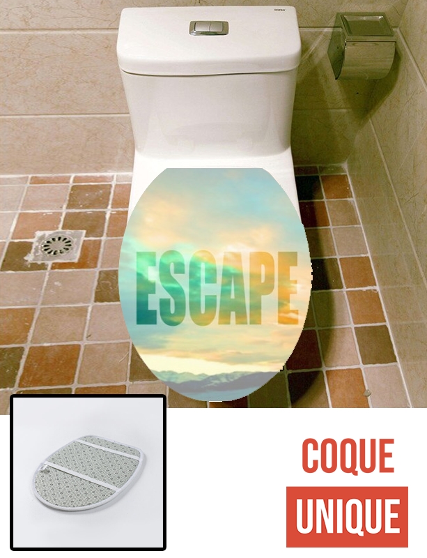 Housse de toilette - Décoration abattant wc Escape