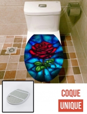 Housse de toilette - Décoration abattant wc Rose Eternelle